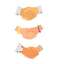 Business handshake iconset Royalty Free Stock Photo