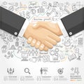 Business handshake Infographics option.