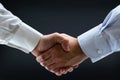 Business handshake isolated