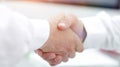 Business handshake and business people. Business concept. Royalty Free Stock Photo