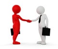 Business handshake. Ton man shaking hands. Deal, agreement, partner concept