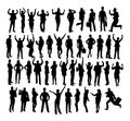 Business People Silhouettes Royalty Free Stock Photo