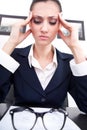 Business headache Royalty Free Stock Photo