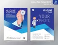 Business health Vector flat cartoon design. banner background brochure