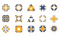 Business hi-tech geometric symbols,