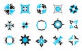 Business hi-tech geometric symbols,