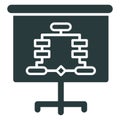 Business hierarchy, chain of ranking . Vector icon which can easily modify or editable