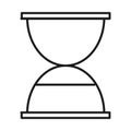 Business hour clock time management developing successful line style icon