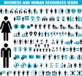 Business and Human Resource icons Royalty Free Stock Photo