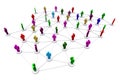 Business human social network.
