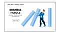 business hurdle vector