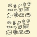 business icon set pack Royalty Free Stock Photo