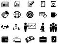 Business icon set Royalty Free Stock Photo