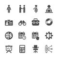 Business icon set, vector eps10 Royalty Free Stock Photo