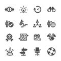 Business icon set, vector eps10 Royalty Free Stock Photo