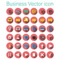 Business icon set Royalty Free Stock Photo