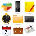 Business icons Royalty Free Stock Photo