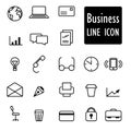 Business Icons linear abstract design Royalty Free Stock Photo
