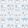 Business icons Pattern background Vector