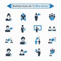 Business Icons Set 12 - Blue Series