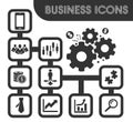 Business icons set Royalty Free Stock Photo