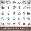 30 business icons set Royalty Free Stock Photo