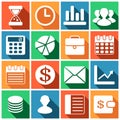 Business icons Royalty Free Stock Photo