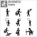 Business Icons set Royalty Free Stock Photo