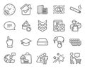 Business icons set. Included icon as Artificial intelligence, Buyer think, Smoking signs. Vector