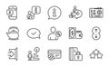 Business icons set. Included icon as Delegate work, Ranking stars, Teapot. Vector