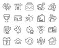 Business icons set. Included icon as Mail, Fair trade, Recovery data signs. Vector