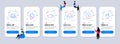 Business icons set. Included icon as Safe time, Seo analytics, Global business. Vector