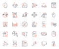 Business icons set. Included icon as Targeting, Bus tour and Search people web elements. For website app. Vector