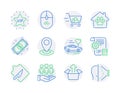 Business icons set. Included icon as Vip star, Honeymoon travel, Swipe up signs. Vector Royalty Free Stock Photo
