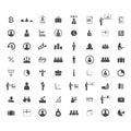 Business icons set. Icons for business, management, finance, strategy, user, marketing Royalty Free Stock Photo