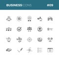 Business icons set #09