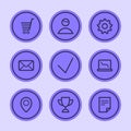 Business icons set part 2. Set vector icons Royalty Free Stock Photo
