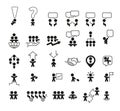 Set of business people related icons