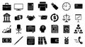 Business icons set. Icons are used in business as well as management and similar areas