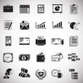 Business icons set on white background for graphic and web design, Modern simple vector sign. Internet concept. Trendy symbol for Royalty Free Stock Photo