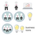 Business icons, business men, business women, business people Royalty Free Stock Photo