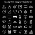 Business icons. Start up and management signs. Royalty Free Stock Photo
