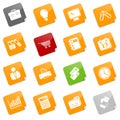 Business icons - sticky series Royalty Free Stock Photo