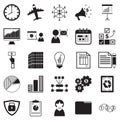 business icons. Vector illustration decorative design Royalty Free Stock Photo