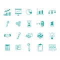 business icons. Vector illustration decorative design Royalty Free Stock Photo