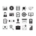 business icons. Vector illustration decorative design Royalty Free Stock Photo