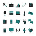 business icons. Vector illustration decorative design Royalty Free Stock Photo