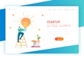 Business Idea Brainstorming Concept Landing Page Royalty Free Stock Photo