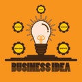 business idea concept. Vector illustration decorative design Royalty Free Stock Photo