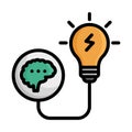 Business idea, generate idea Vector Icon which can easily modify or edit Royalty Free Stock Photo